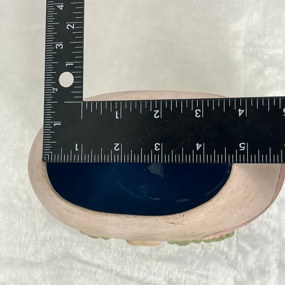 Southwestern Desert Scene Pottery Vase Cactus Sunset Relief Painted 5.5 Handmade - Picture 9 of 13